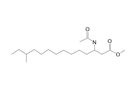 Tetradecanoic acid, 3-(acetylamino)-12-methyl-, methyl ester