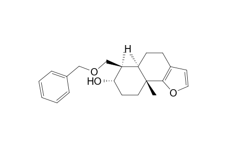 (+,-)-(5a.alpha.,6.alpha.,7.alpha.,9a.beta.)-6-[(benzyloxy)methyl]-4,5,5a,6,7,8,9,9a-octahydro-6,9a-dimethylnaphtho[1,2-b]furan-7-ol