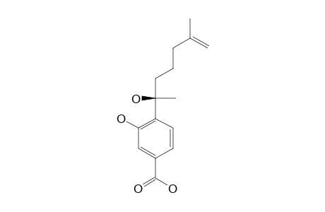 (S)-(+)-11-DEHYDROSYDONIC_ACID;(S)-(+)-3-HYDROXY-4-(2-HYDROXY-6-METHYLHEPT-6-EN-2-YL)-BENZOIC_ACID