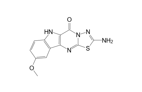 [1,3,4]Thiadiazolo[3',2':1,2]pyrimido[5,4-b]indol-5(6H)-one, 2-amino-9-methoxy-