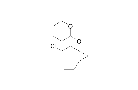 (E)-1-(2-Chloroethyl)-2-ethyl-1-(tetrahydropyranyloxy)cyclopropane