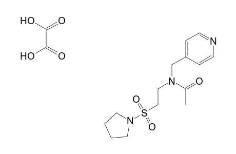 N-(pyridin-4-ylmethyl)-N-(2-(pyrrolidin-1-ylsulfonyl)ethyl)acetamide oxalate