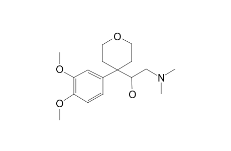 Oxane, 4-(1-hydroxy-2-dimethylaminoethyl)-4-(3,4-dimethoxyphenyl)-