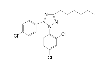 5-(4-Chlorophenyl)-1-(2,4-dichlorophenyl)-3-hexyl-1H-1,2,4-triazole