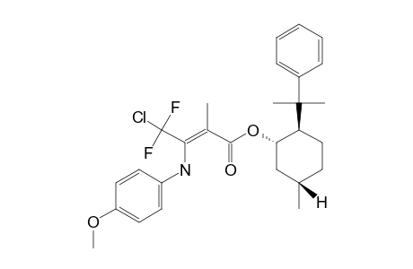 #-4U;(Z)-ENAMINO-TAUTOMER;(-)-(2S,5S,1R)-5-METHYL-2-(1-METHYL-1-PHENYLETHYL)-CYCLOHEXYL-(Z)-4-CHLORO-4,4-DIFLUORO-3-(4-METHOXYANILINO)-2-METHYL-2-BUTENOATE