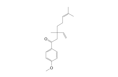 6-Octen-1-one, 3,7-dimethyl-3-ethenyl-1-(4-methoxyphenyl)-