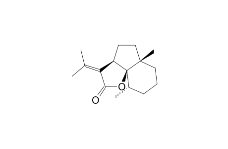 (1R*,3AS*,7S*,7AS*)-HEXAHYDRO-7A-HYDROXY-ALPHA-ISOPROPYLIDEN-3A,7-DIMETHYL-1-INDAN-ACETIC-ACID-GAMMA-LACTONE