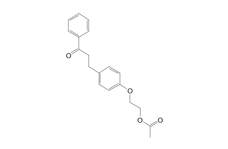 3-[p-(2-hydroxyethoxy)phenyl]propiophenone, acetate