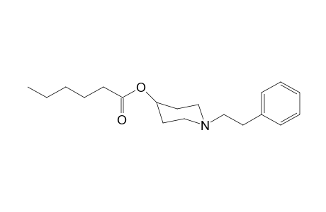 1-(2-Phenylethyl)piperidin-4-yl hexanoate