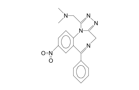 1-Dimethylamino-methyl-8-nitro-6-phenyl-4H-S-triazolo(4,3-A)(1,4)benzodiazepine