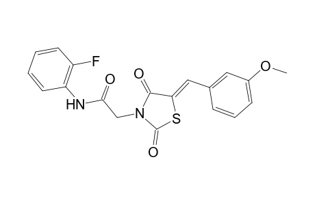 N-(2-fluorophenyl)-2-[(5Z)-5-(3-methoxybenzylidene)-2,4-dioxo-1,3-thiazolidin-3-yl]acetamide