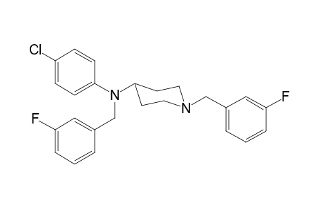 N-(4-Chlorophenyl)-N,1-bis-(3-fluorobenzyl)piperidin-4-amine