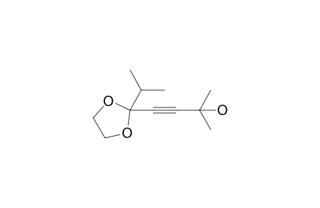 (E)-2-(3-Hydroxy-3-methylbutynyl)-2-isopropyl-1,3-dioxolane