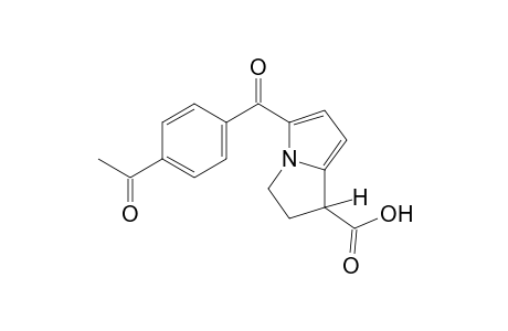 5-(p-acetylbenzoyl)-2,3-dihydro-1H-pyrrolizine-1-carboxylic acid