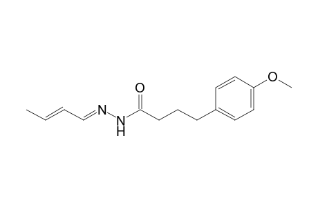 benzenebutanoic acid, 4-methoxy-, 2-[(E,2E)-2-butenylidene]hydrazide