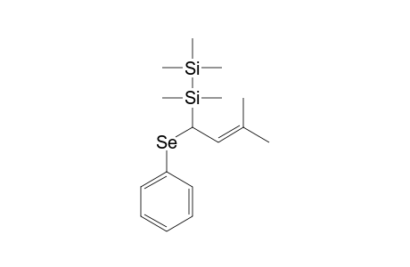 3-Methyl-2-butene, 1-(phenylselenyl)-1-pentamethyldisilanyl-