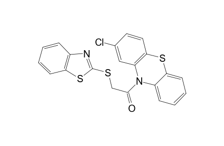 10H-phenothiazine, 10-[(2-benzothiazolylthio)acetyl]-2-chloro-