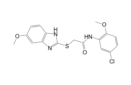 N-(5-chloro-2-methoxyphenyl)-2-[(5-methoxy-1H-benzimidazol-2-yl)sulfanyl]acetamide
