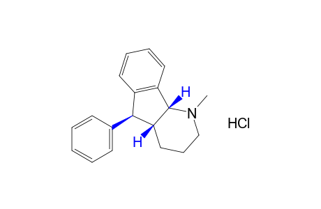 trans-4a,5,cis-4a,9b-2,3,4,4a,5,9b-hexahydro-1-methyl-5-phenyl-1H-indeno[1,2-b]pyridine, hydrochloride