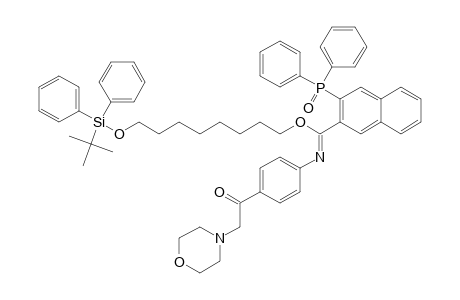 3-(DIPHENYL-PHOSPHINOYL)-N-[4-(2-MORPHOLIN-4-YL-ACETYL)-PHENYL]-NAPHTHALENE-2-CARBOXIMIDIC-ACID-8-(TERT.-BUTYLDIPHENYLSILANYLOXY)-OCTYLESTER
