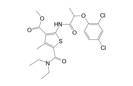 Methyl 2-{[2-(2,4-dichlorophenoxy)propanoyl]amino}-5-[(diethylamino)carbonyl]-4-methyl-3-thiophenecarboxylate