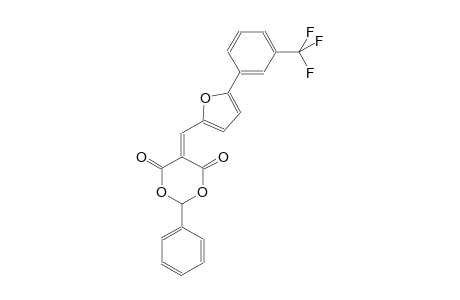 2-phenyl-5-({5-[3-(trifluoromethyl)phenyl]-2-furyl}methylene)-1,3-dioxane-4,6-dione