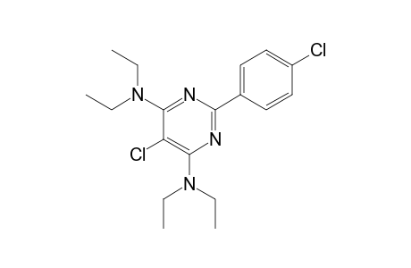 4,6-bis(diethylamino)-5-chloro-2-(p-chlorophenyl)pyrimidine