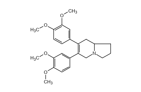 6,7-bis(3,4-dimethoxyphenyl)-1,2,3,5,8,8a-hexahydroindolizine