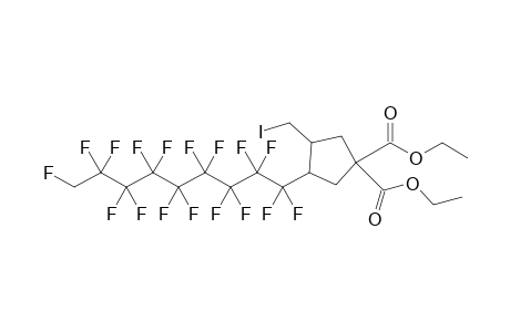 Diethyl 4-(heptadecafluorononyl)-3-iodomethylcyclopentane-1,1-dicarboxylate