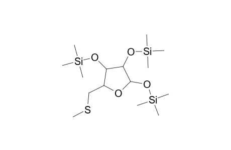 5-S-Methyl-5-thio-1,2,3-tris-O-(trimethylsilyl)pentofuranose