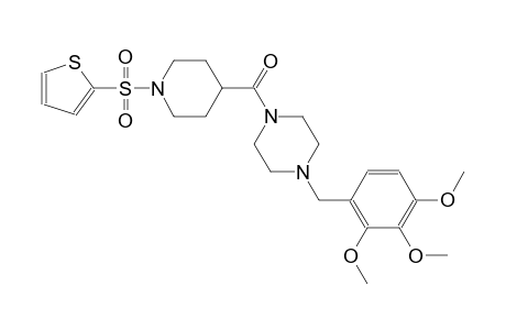 1-{[1-(2-thienylsulfonyl)-4-piperidinyl]carbonyl}-4-(2,3,4-trimethoxybenzyl)piperazine