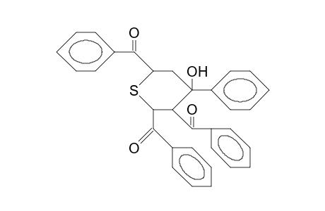 4-Phenyl-2,3,6-tribenzoyl-tetrahydrothiopyran-4-ol