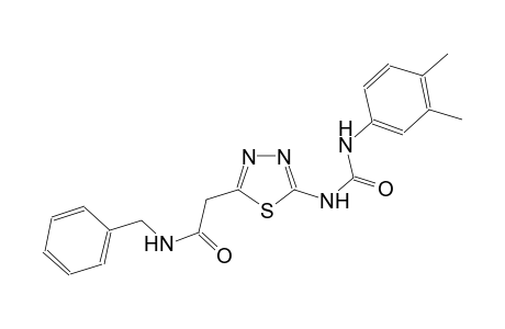 N-benzyl-2-(5-{[(3,4-dimethylanilino)carbonyl]amino}-1,3,4-thiadiazol-2-yl)acetamide