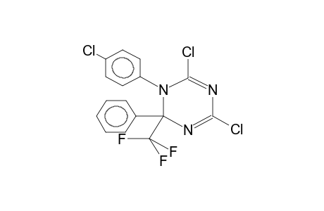 1-(4-CHLOROPHENYL)-2-PHENYL-2-TRIFLUOROMETHYL-4,6-DICHLORO-1,2-DIHYDRO-1,3,5-TRIAZINE