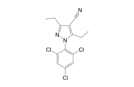 3,5-DIETHYL-1-(2,4,6-TRICHLOROPHENYL)-PYRAZOLE-4-CARBONITRILE