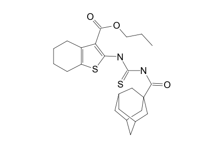 Propyl 2-[3-(1-adamantylcarbonyl)thioureido]-4,5,6,7-tetrahydrobenzo[b]thiophene-3-carboxylate