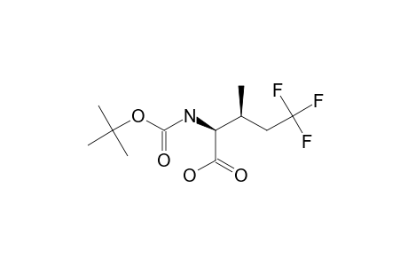 (2S,3S)-2-[(TERT.-BUTOXYCARBONYL)-AMINO]-5,5,5-TRIFLUORO-3-METHYLPENTANOIC-ACID