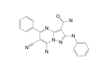 7-AMINO-6-CYANO-5-PHENYL-2-(PHENYLAMINO)-PYRAZOLO-[1,5-A]-PYRIMIDINE-3-CARBOXAMIDE