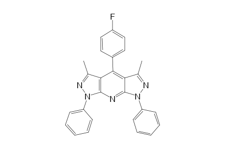 4-(4'-FLUOROPHENYL)-3,5-DIMETHYL-1,7-DIPHENYL-BISPYRAZOLO-[3,4-B;4',3'-E]-PYRIDINE