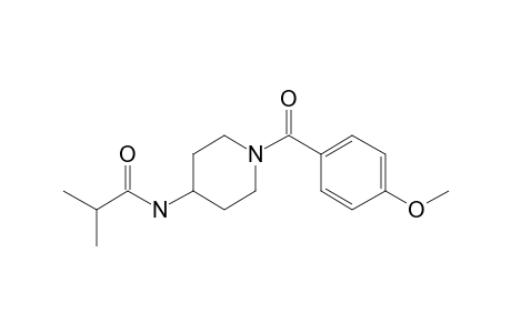 4-Piperidinamine, 1-(4-methoxybenzoyl)-, N-(2-methylpropionyl)-