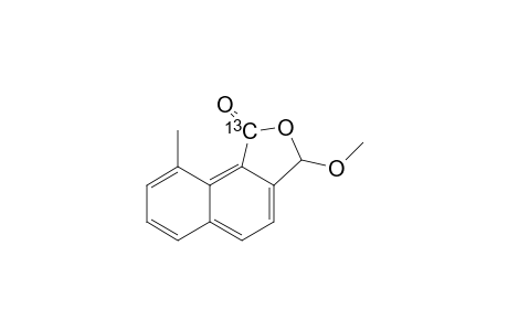 Naphtho[1,2-c]furan-1(3H)-one-1-13C, 3-methoxy-9-methyl-