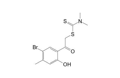 5'-BROMO-2'-HYDROXY-2-MERCAPTO-4'-METHYLACETOPHENONE, 2-(DIMETHYLDITHIOCARBAMATE)