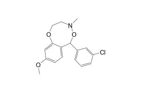 6-(3-Chlorophenyl)-9-methoxy-4-methyl-3,4-dihydro-2H,6H-1,5,4-benzodioxazocine