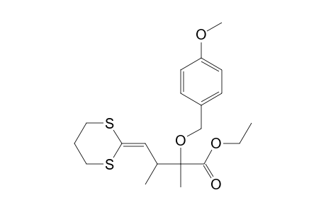 Ethyl 2,3-dimethyl-4-(1,3-dithianylidene)-2-[(4-methoxybenzyl)oxy]butanoate