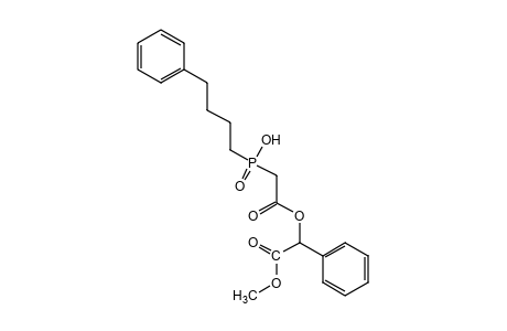 [hydroxy(4-phenylbutyl)phosphinyl]acetic acid, ester with mandelic acid, methyl ester