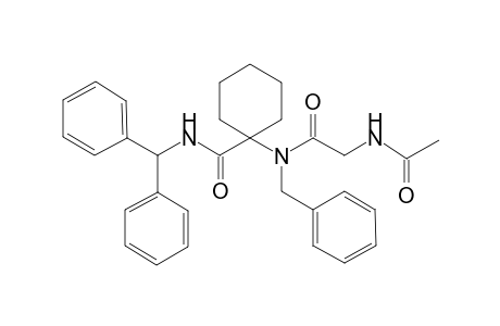 N-benzyl-N-[1-(3,3-diphenylpropanoyl)cyclohexyl]-4-oxopentanamide