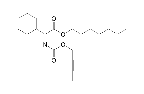 Glycine, 2-cyclohexyl-N-(but-2-yn-1-yl)oxycarbonyl-, heptyl ester