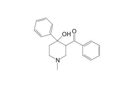 4-hydroxy-1-methyl-4-phenyl-3-piperidyl phenyl ketone