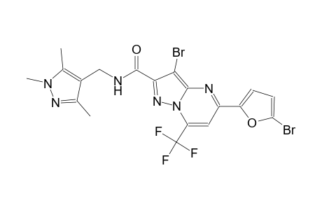 3-bromo-5-(5-bromo-2-furyl)-7-(trifluoromethyl)-N-[(1,3,5-trimethyl-1H-pyrazol-4-yl)methyl]pyrazolo[1,5-a]pyrimidine-2-carboxamide