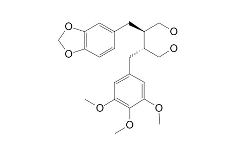 (2R,3R)-2-(1,3-benzodioxol-5-ylmethyl)-3-[(3,4,5-trimethoxyphenyl)methyl]butane-1,4-diol